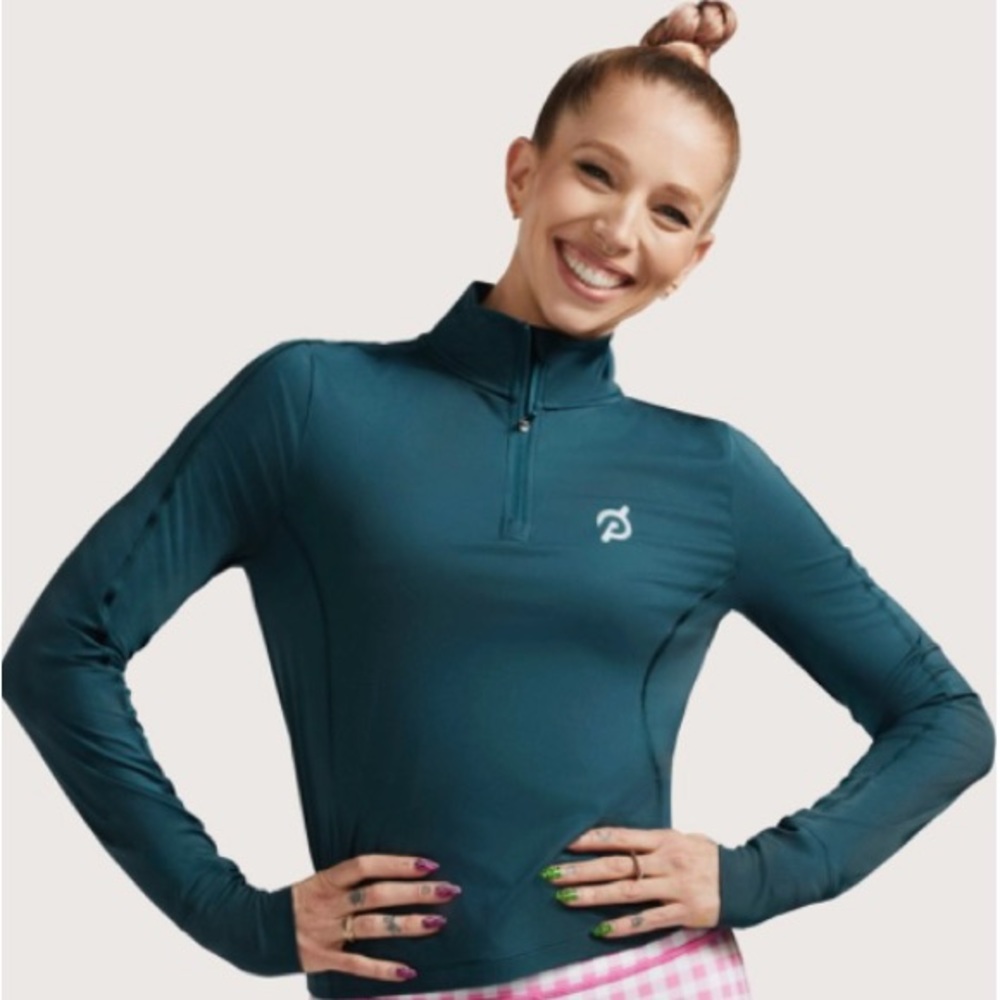 Peloton leggings and quarter zip set, S